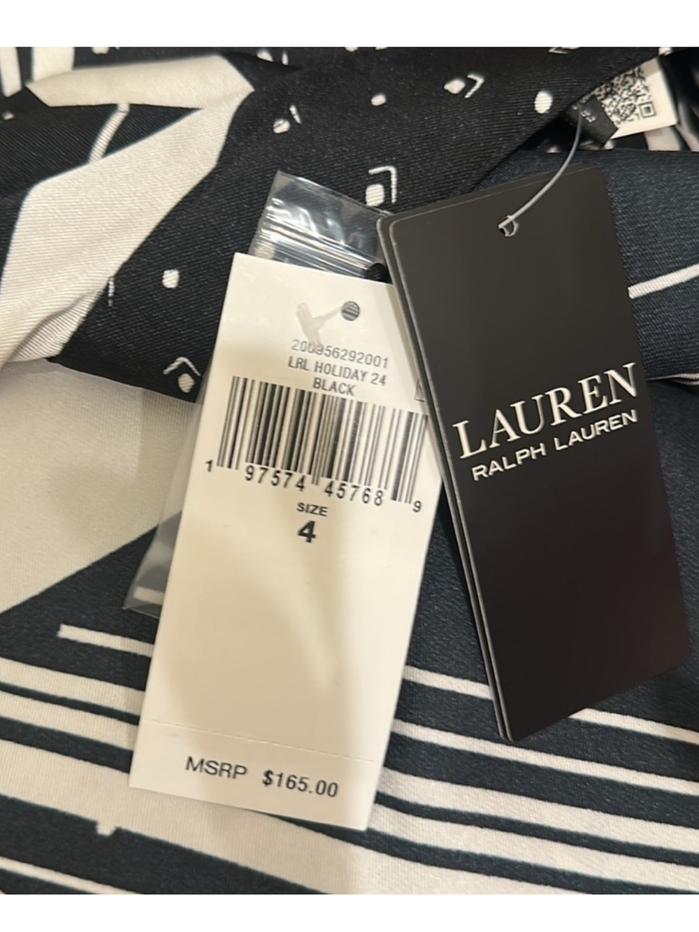 NWT Lauren Ralph Lauren
GEO PRINT BELTED TWILL SHIRTDRESS - Picture 7 of 7